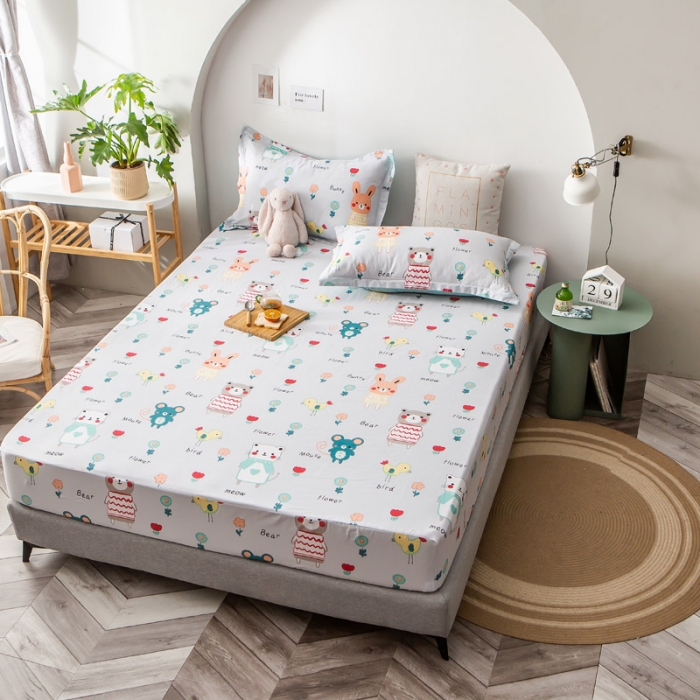 91家纺网 家纺一手货源 找家纺 绵庭家纺 2020年全棉12868全系列单品床笠 布洛尼-灰