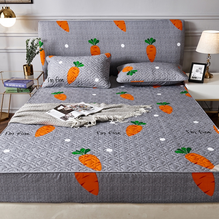 91家纺网 家纺一手货源 找家纺 （总）豪选家纺2025新款印花防水夹棉床笠抗菌席思床垫套床罩