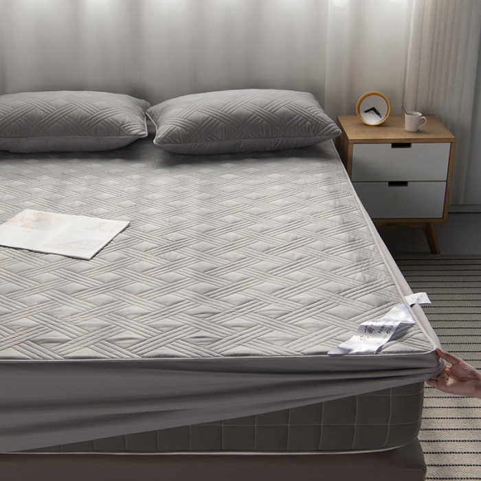 91家纺网 家纺一手货源 找家纺 （总）豪选家纺 2025新款纯棉床罩席保护套床垫夹棉床笠