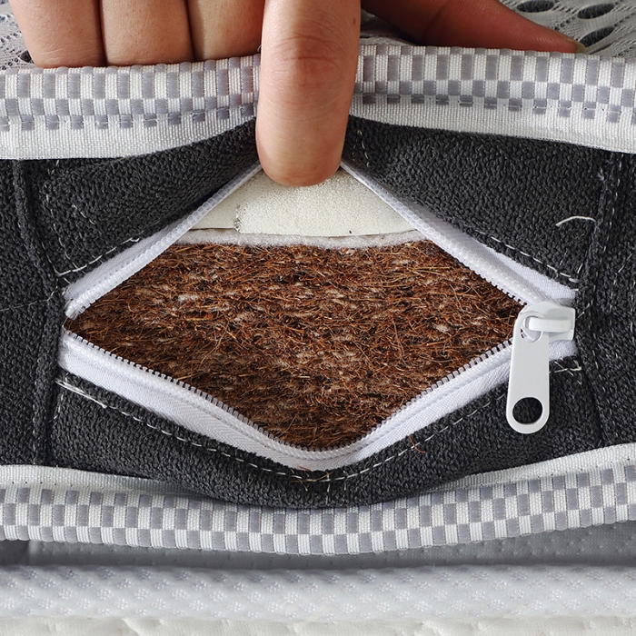 91家纺网 家纺一手货源 找家纺 顺丰包邮时奥家纺 2020新款4D黑科技乳胶椰棕垫 4D浅灰