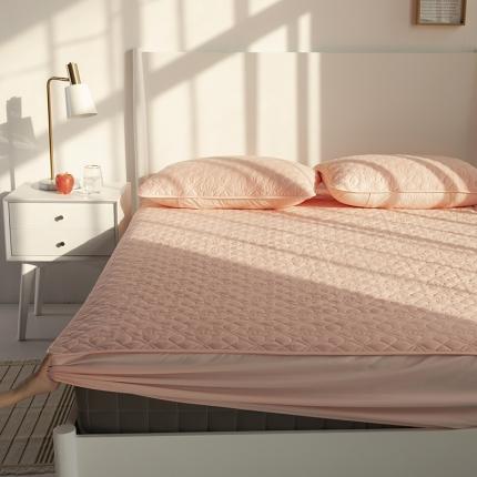 91家纺网 家纺一手货源 找家纺 豪选家纺 2026新款纯棉床罩席保护套床垫夹棉床笠皇冠玉色