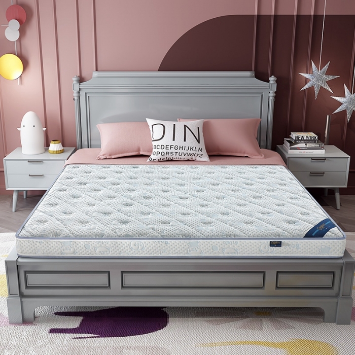 91家纺网 家纺一手货源 找家纺 顺丰包邮时奥家纺 2020新款护脊乳胶椰棕垫 小熊蓝