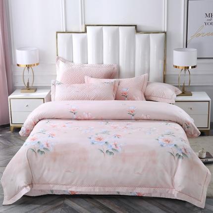 91家纺网 家纺一手货源 找家纺 （总）OL新款13372全棉床盖夹棉四件套活性印染居家套件