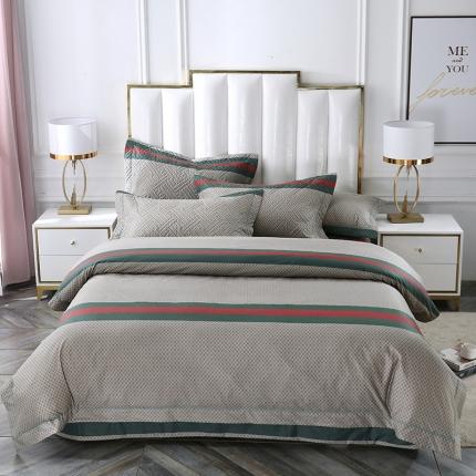 91家纺网 家纺一手货源 找家纺 （总）OL新款13372全棉床盖夹棉四件套活性印染居家套件