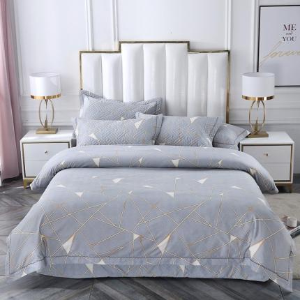 91家纺网 家纺一手货源 找家纺 （总）OL新款13372全棉床盖夹棉四件套活性印染居家套件