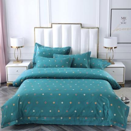 91家纺网 家纺一手货源 找家纺 （总）OL新款13372全棉床盖夹棉四件套活性印染居家套件