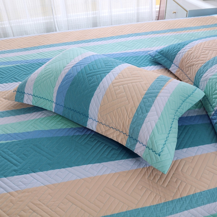 91家纺网 家纺一手货源 找家纺 OL新款13372全棉床盖夹棉四件套活性印染居家套件时光印记