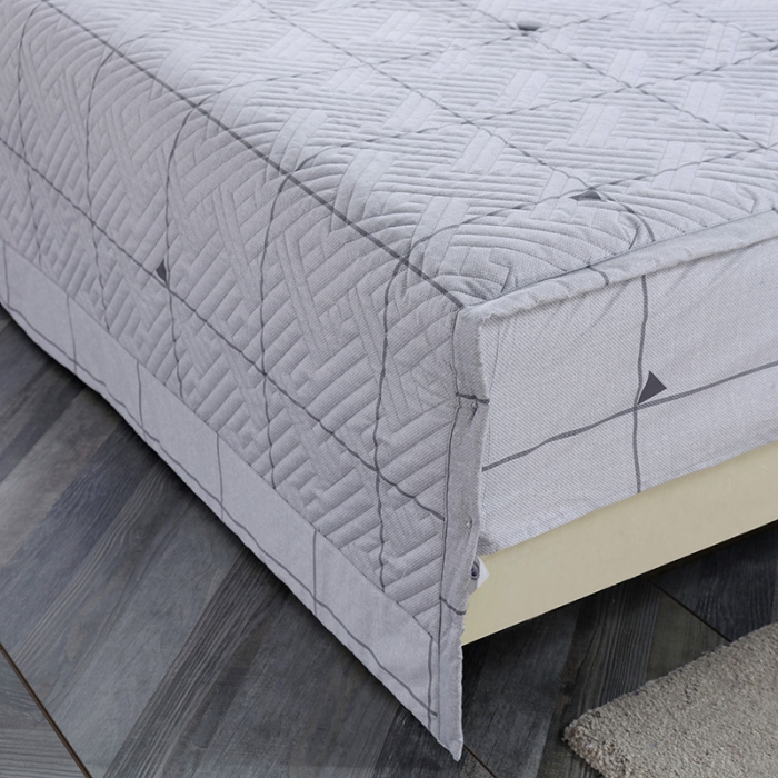 91家纺网 家纺一手货源 找家纺 OL新款13372全棉床盖夹棉四件套活性印染居家套件悄悄爱