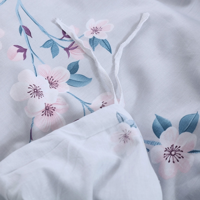 91家纺网 家纺一手货源 找家纺 OL新款13372全棉床盖夹棉四件套活性印染居家套件千山暮雪