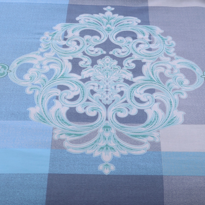 91家纺网 家纺一手货源 找家纺 OL新款13372全棉床盖夹棉四件套活性印染居家套件兰博斯卡