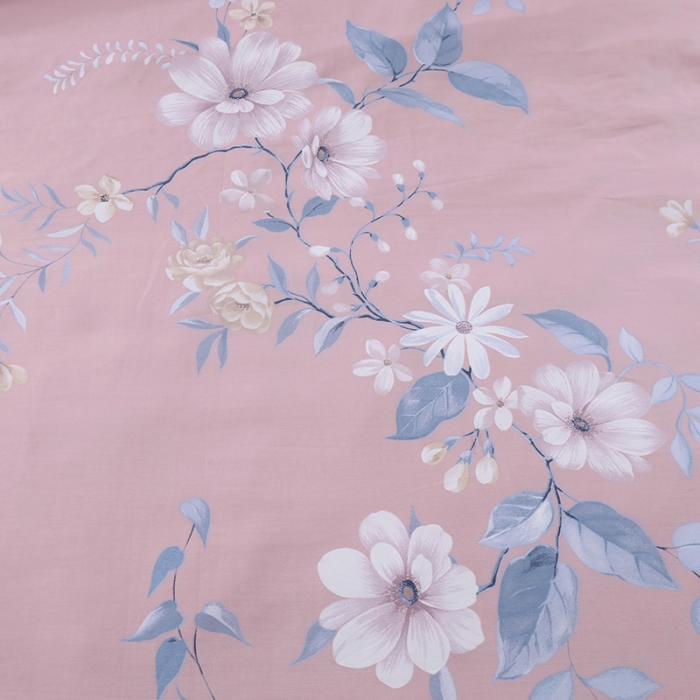 91家纺网 家纺一手货源 找家纺 OL新款13372全棉床盖夹棉四件套活性印染居家套件春晓-梦