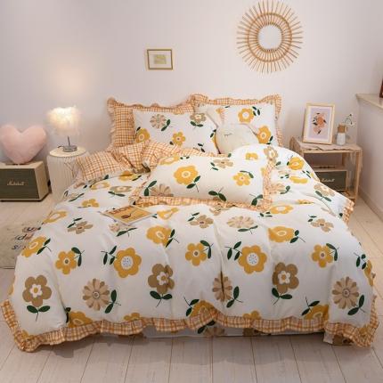 91家纺网 家纺一手货源 找家纺 （总）芯贝儿 2020新款全m小清新韩版四件套