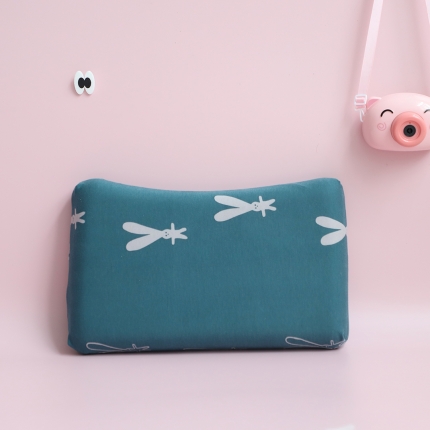 91家纺网 家纺一手货源 找家纺 全棉针织0-2岁婴儿防偏头定型乳胶枕头3-10岁儿童乳胶枕