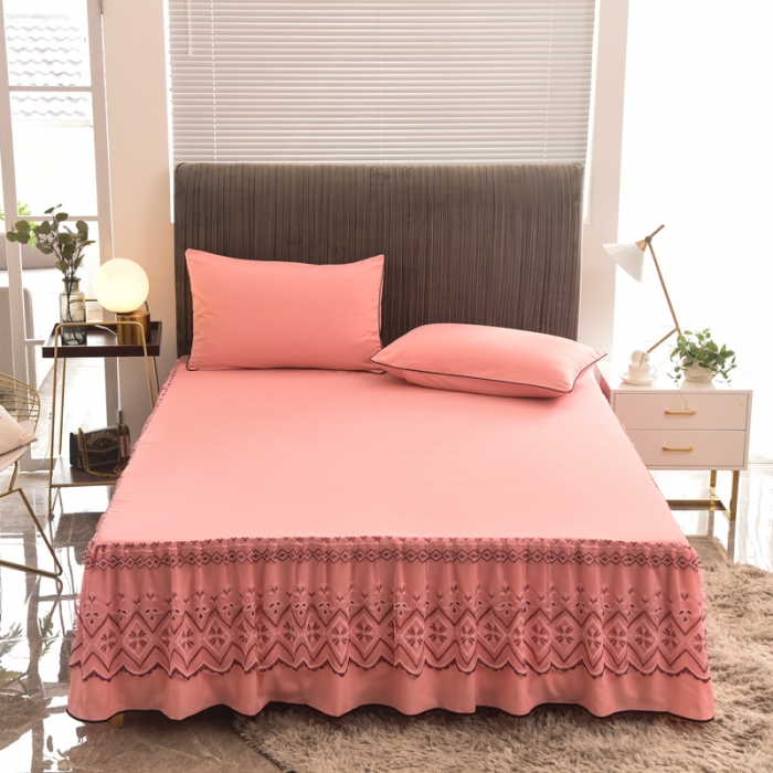 91家纺网 家纺一手货源 找家纺 （总） 金米诺 2020新款单层蕾丝床裙