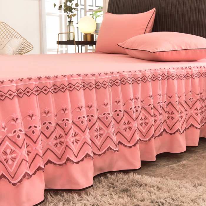 91家纺网 家纺一手货源 找家纺 （总） 金米诺 2020新款单层蕾丝床裙