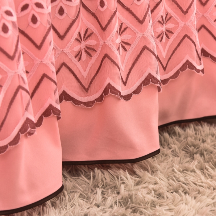 91家纺网 家纺一手货源 找家纺 （总） 金米诺 2020新款单层蕾丝床裙