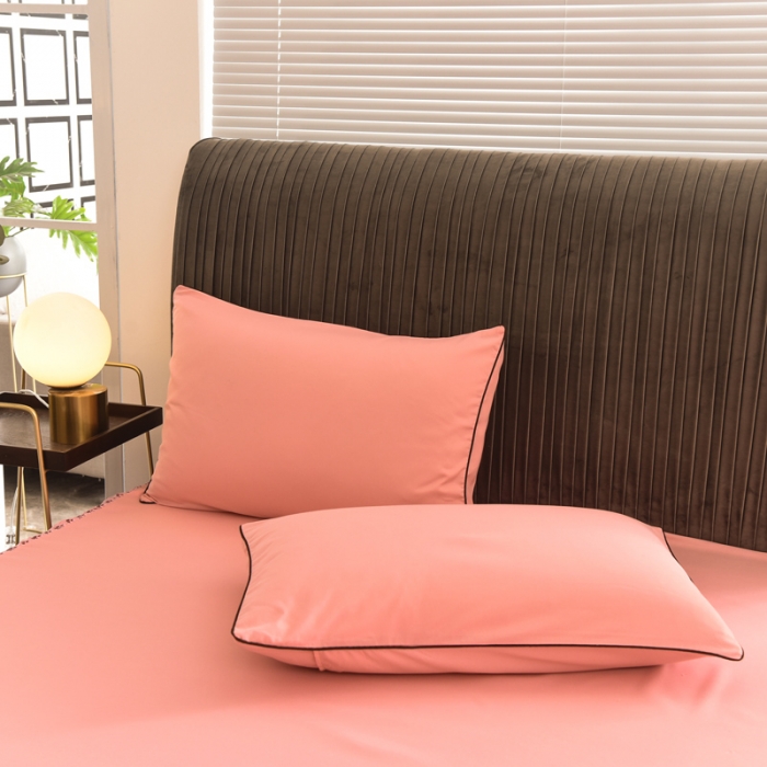 91家纺网 家纺一手货源 找家纺 金米诺 2020新款单层蕾丝床裙 淡粉