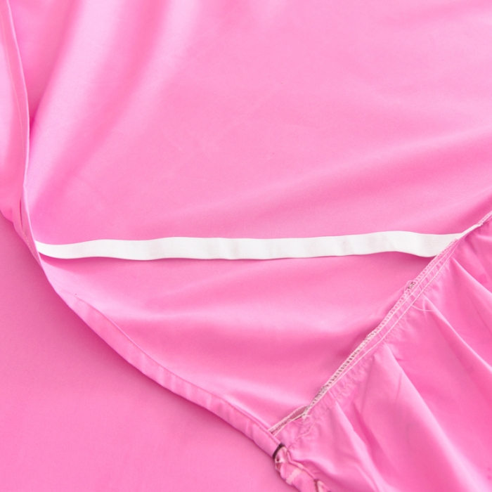 91家纺网 家纺一手货源 找家纺 金米诺 2020新款单层蕾丝床裙 亮粉