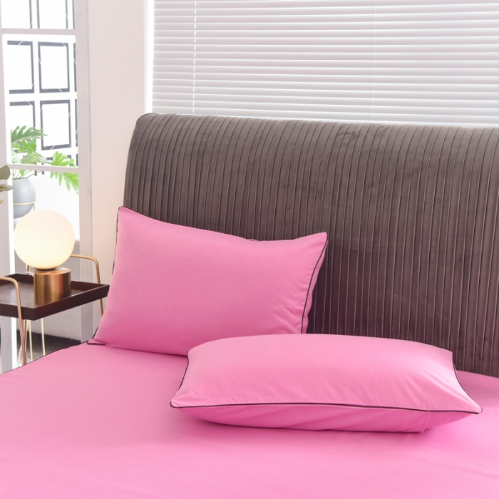 91家纺网 家纺一手货源 找家纺 金米诺 2020新款单层蕾丝床裙 亮粉