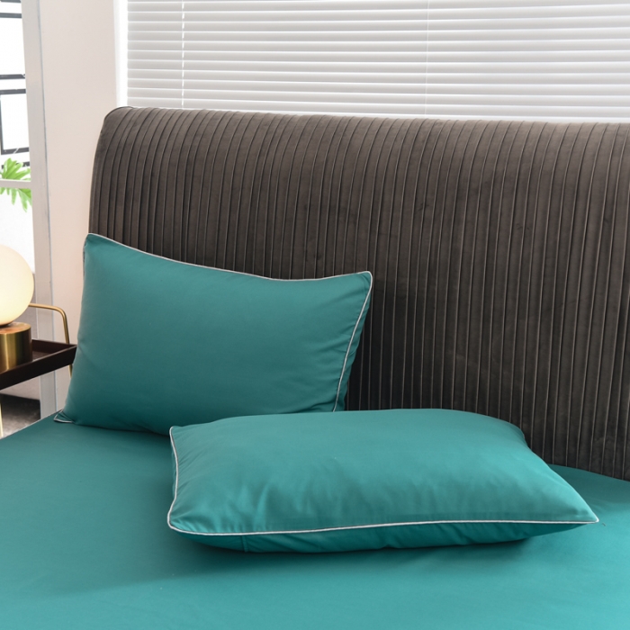 91家纺网 家纺一手货源 找家纺 金米诺 2020新款单层蕾丝床裙 墨绿