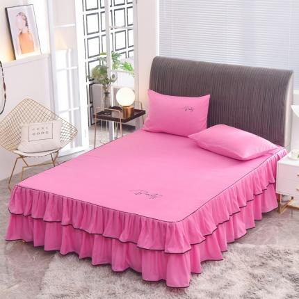 91家纺网 家纺一手货源 找家纺 （总）金米诺 2020新款双层绣花床裙