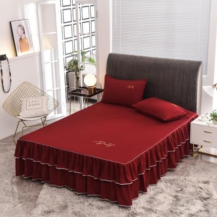 91家纺网 家纺一手货源 找家纺 （总）金米诺 2020新款双层绣花床裙