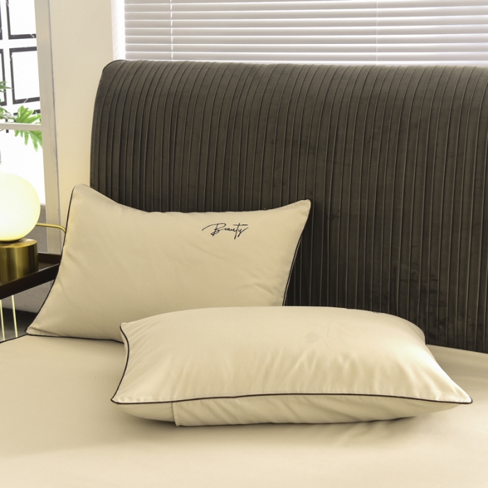 91家纺网 家纺一手货源 找家纺 金米诺 2020新款双层绣花床裙 黄色