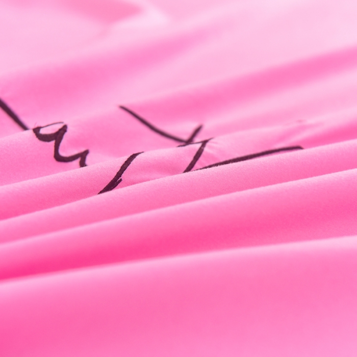 91家纺网 家纺一手货源 找家纺 金米诺 2020新款双层绣花床裙 亮粉