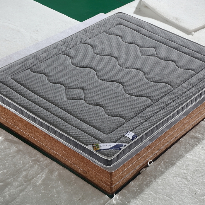 91家纺网 家纺一手货源 找家纺 时奥家纺 2020新款乳胶记忆海绵床垫竹炭纤维款 竹炭灰