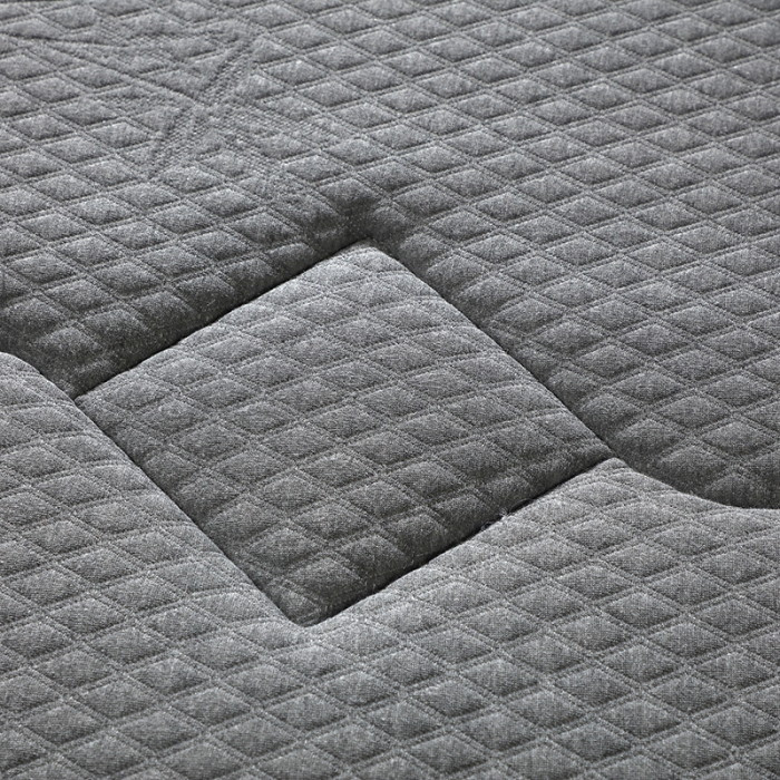 91家纺网 家纺一手货源 找家纺 时奥家纺 2020新款乳胶记忆海绵床垫竹炭纤维款 竹炭灰