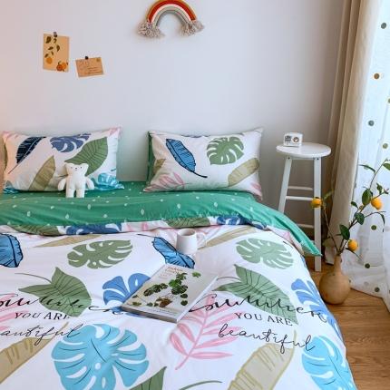 91家纺网 家纺一手货源 找家纺 （总）星期八 2020新款全棉13070亲子四件套系列