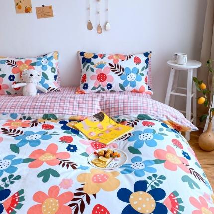 91家纺网 家纺一手货源 找家纺 （总）星期八 2020新款全棉13070亲子四件套系列