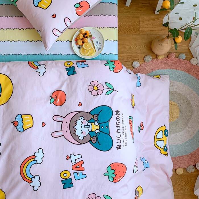 91家纺网 家纺一手货源 找家纺 （总）星期八 2020新款全棉13070亲子四件套系列