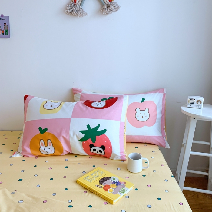 91家纺网 家纺一手货源 找家纺 星期八 2020新款全棉13070亲子四件套系列 格子小可爱