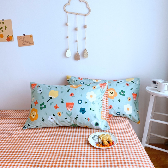 91家纺网 家纺一手货源 找家纺 星期八 2020新款全棉13070亲子四件套系列 茉彩