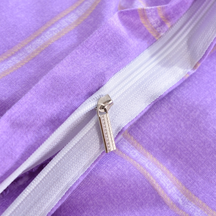 91家纺网 家纺一手货源 找家纺 梦柏 2020新款加厚磨毛四件套小版床裙款 花仙子（紫）