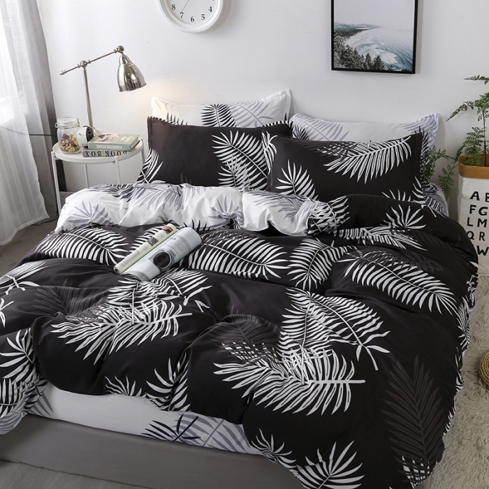 91家纺网 家纺一手货源 找家纺 赫然家纺 新款芦荟棉单品被套 夜枫