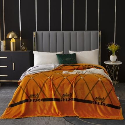 卡奥轻奢复合毯子拉舍尔毛毯云毯法莱绒水晶绒毛毯 马赫拉