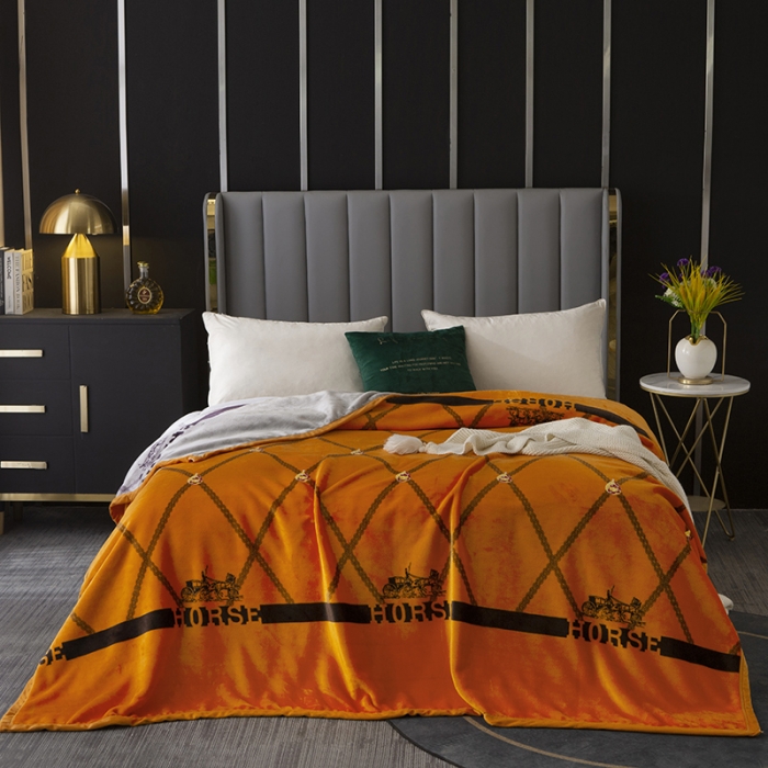 91家纺网 家纺一手货源 找家纺 卡奥轻奢复合毯子拉舍尔毛毯云毯法莱绒水晶绒毛毯 马赫拉