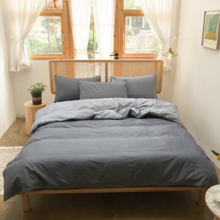 91家纺网 家纺一手货源 找家纺 （总）雲归梦 2020新款北欧风纯色全棉四件套