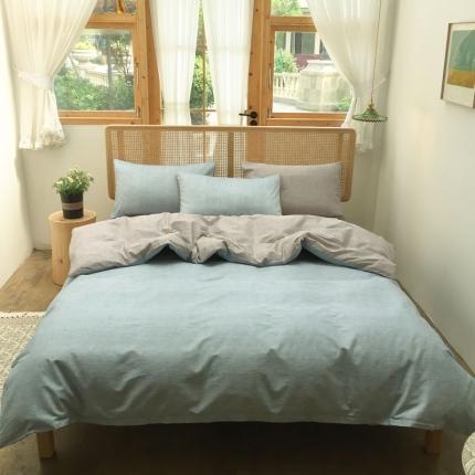 91家纺网 家纺一手货源 找家纺 （总）雲归梦 2020新款北欧风纯色全棉四件套