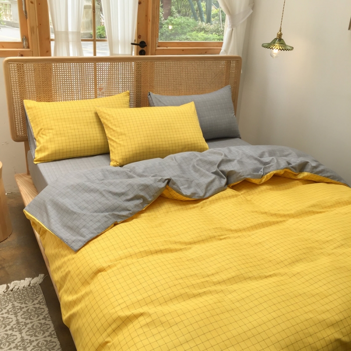 91家纺网 家纺一手货源 找家纺 （总）雲归梦 2020新款北欧风纯色全棉四件套