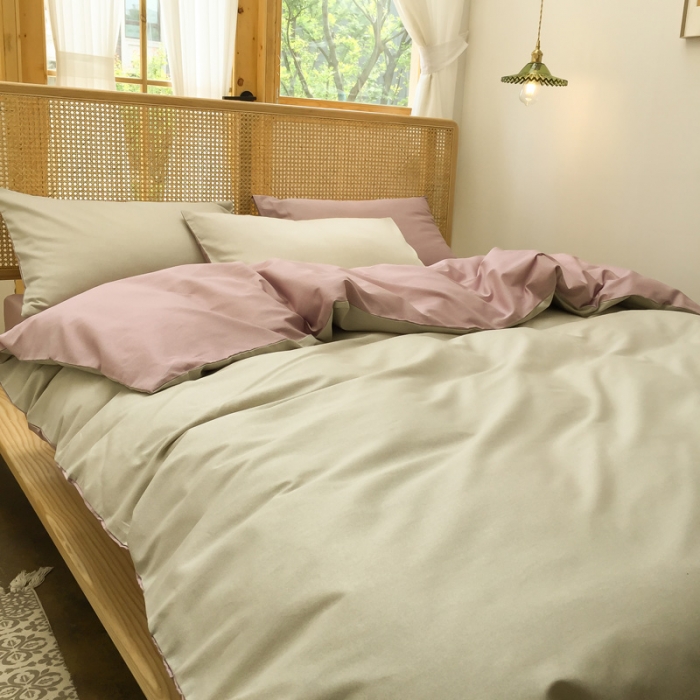 91家纺网 家纺一手货源 找家纺 雲归梦 2020新款北欧风纯色全棉四件套 卡洛-黄粉