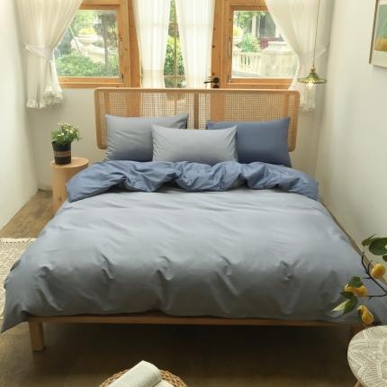 91家纺网 家纺一手货源 找家纺 雲归梦 2020新款北欧风纯色全棉四件套 乐扣-浅灰