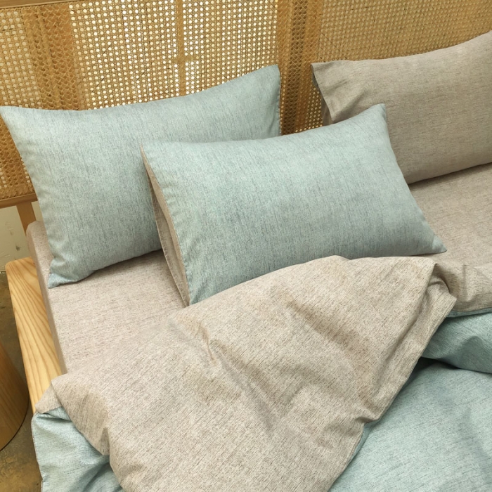 91家纺网 家纺一手货源 找家纺 雲归梦 2020新款北欧风纯色全棉四件套 清新时代-灰咖