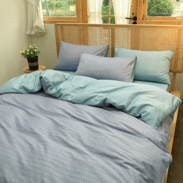 91家纺网 家纺一手货源 找家纺 雲归梦 2020新款北欧风纯色全棉四件套 遇见-灰绿