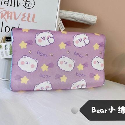 91家纺网 家纺一手货源 找家纺 伟邦枕芯2020新冰丝儿童乳胶枕44*27cmBear小绵羊