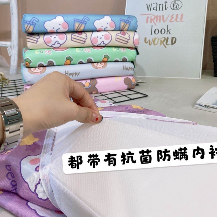 91家纺网 家纺一手货源 找家纺 伟邦枕芯2020新冰丝儿童乳胶枕44*27cmBear小绵羊