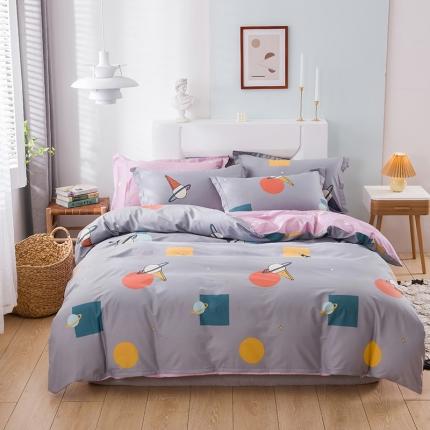 91家纺网 家纺一手货源 找家纺 （总）星期三家纺 2020春夏新款13372四件套（加老板微信有会员价）