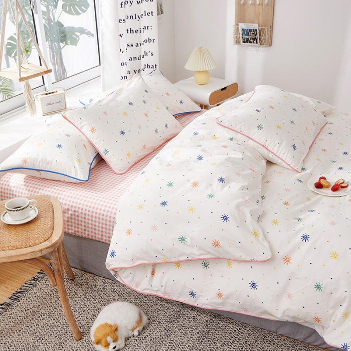 91家纺网 家纺一手货源 找家纺 （总）一米阳光 2020新款炫彩系列四件套